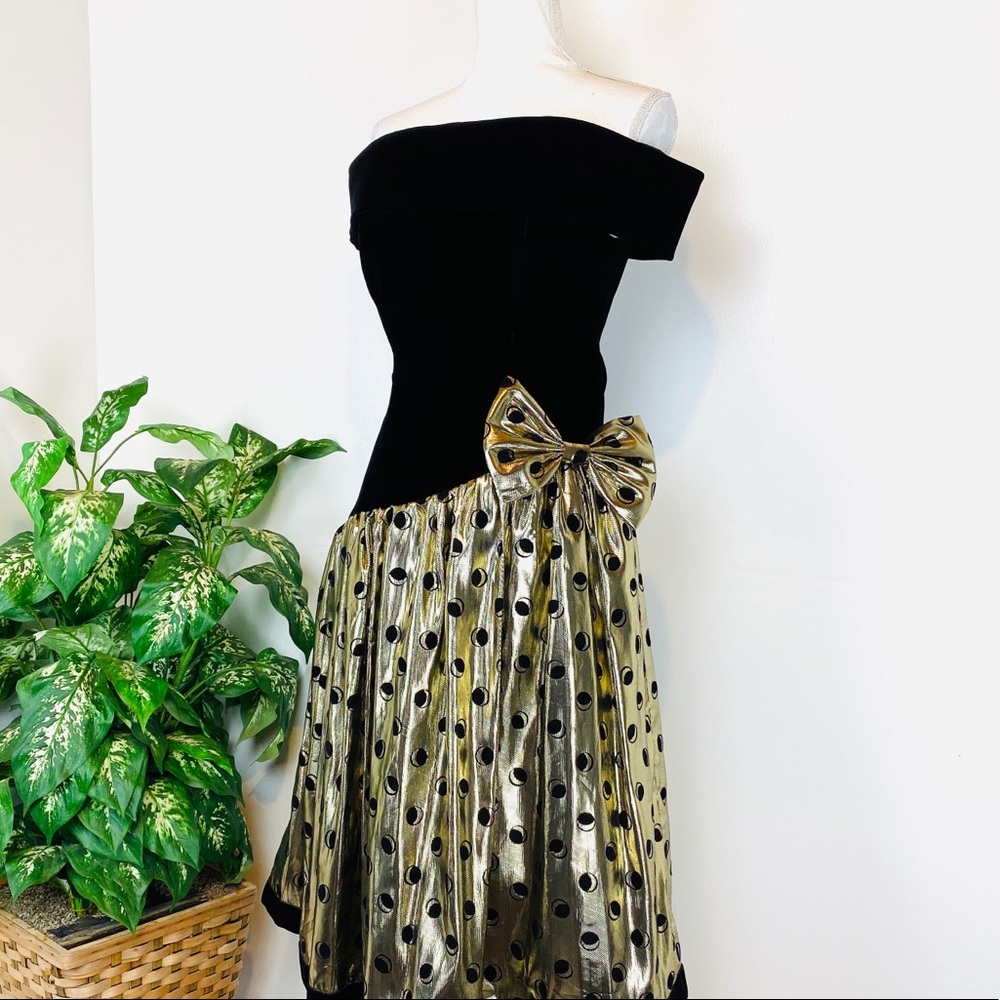 Vintage 80’s Off Shoulder Gown